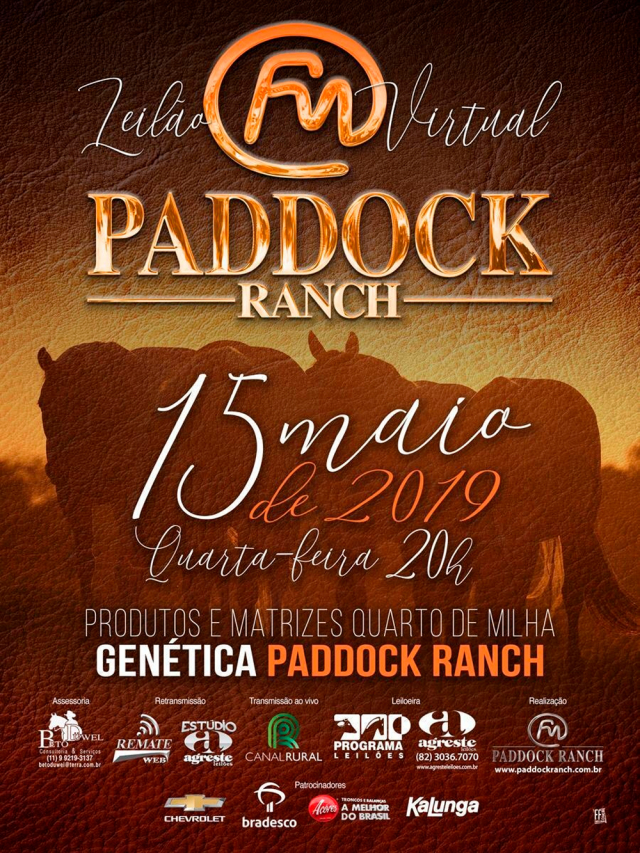 Leilão Virtual Quarto de Milha Paddock Ranch