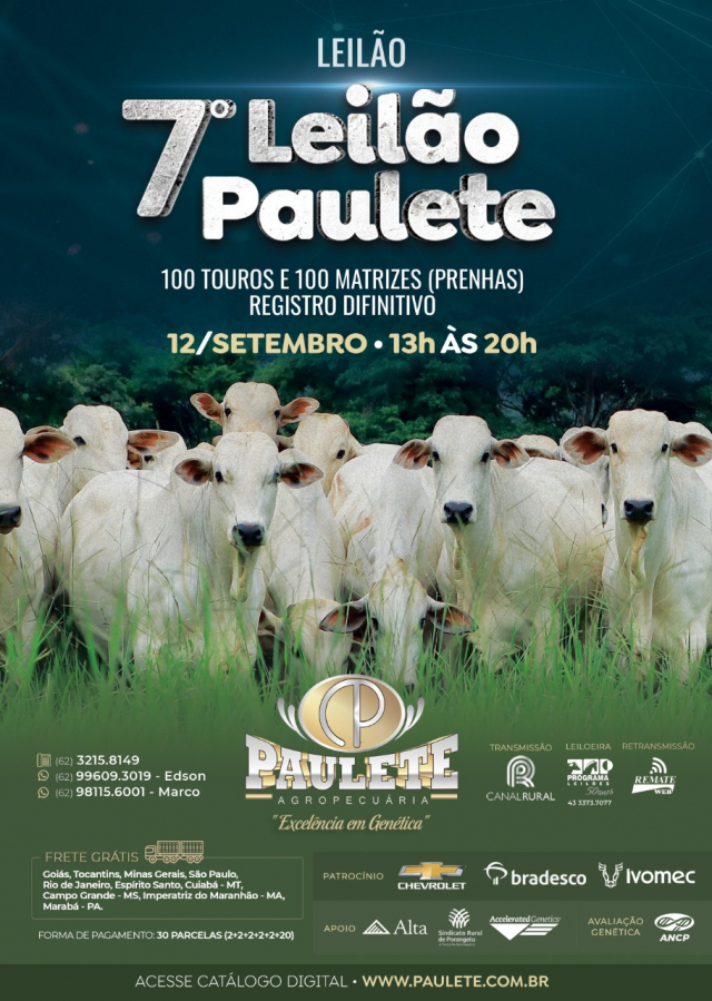 7° Paulete - Touros e Matrizes