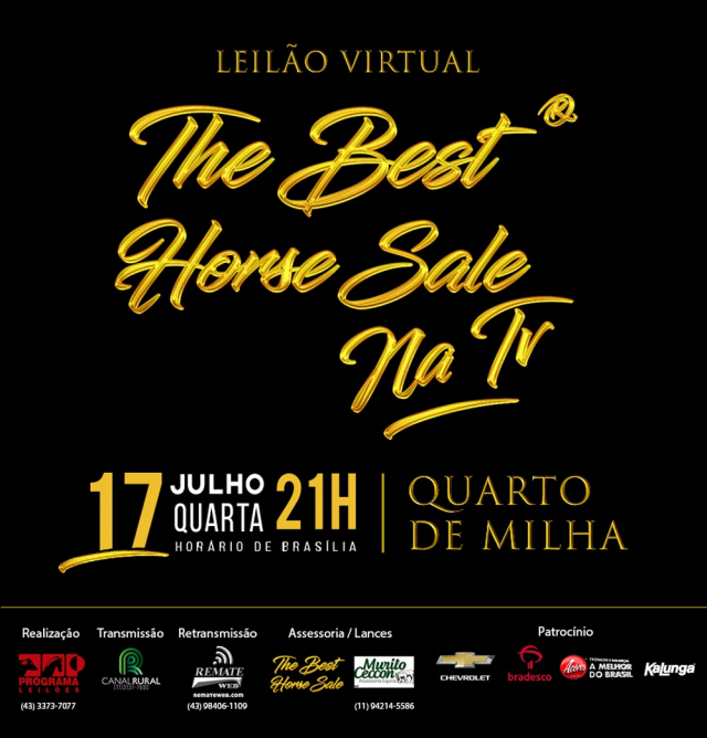 Leilão Virtual The Best Horse Sale na TV