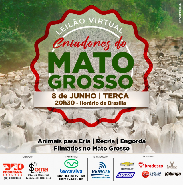 Leilão Virtual Criadores do Mato Grosso