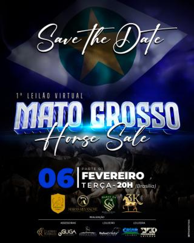 1° Leilão Virtual Mato Grosso Horse Sale